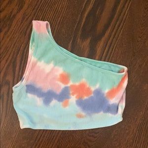 LF EMMA AND SAM CROP TOP tie dye